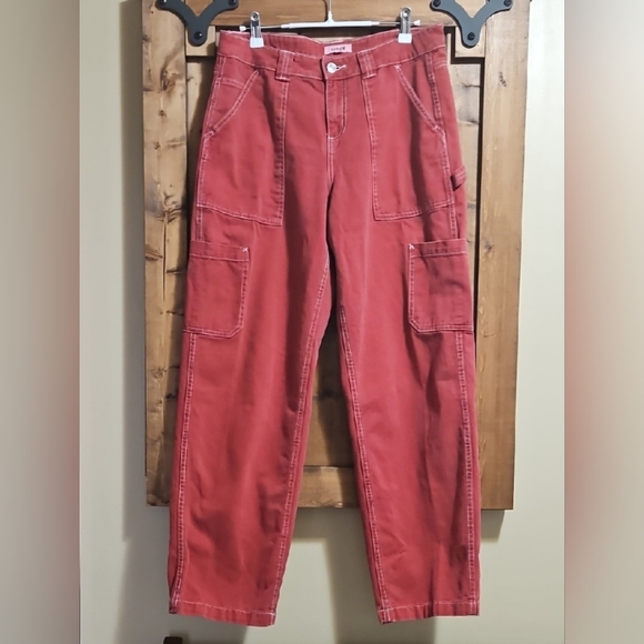 Garage Pants - Garage Dani Carpenter Utility Pants In Red Size 7